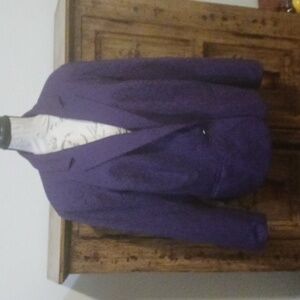 Modal/Cotton Purple Blazer (NWOT)